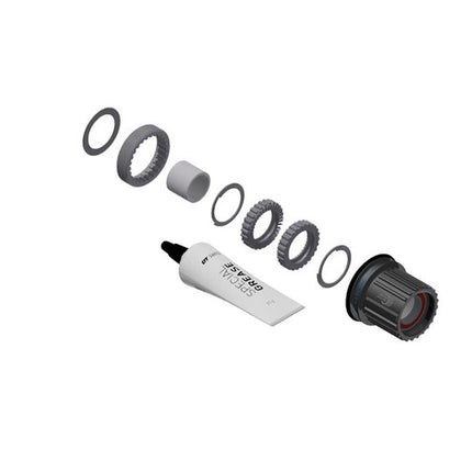 DT Swiss Ratchet Ombouwkit ATB M/BODY ST 36T SH12 naaf Zwart