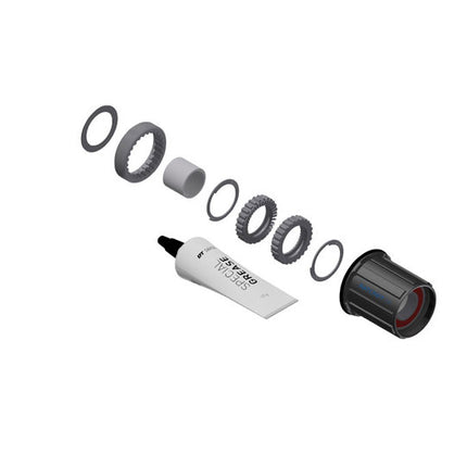 DT Swiss Ratchet Ombouwkit ATB M/BODY ST 36T SH naaf Zwart
