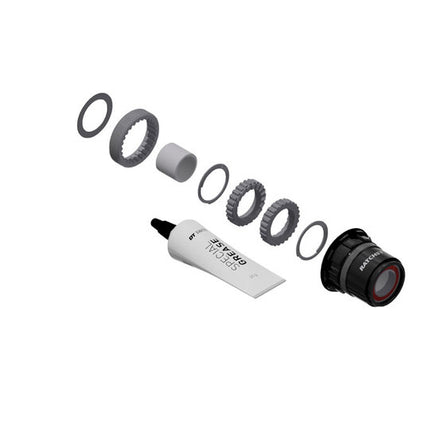 DT Swiss Ratchet Ombouwkit Race M/BODY ST 36T XDR naaf Zwart