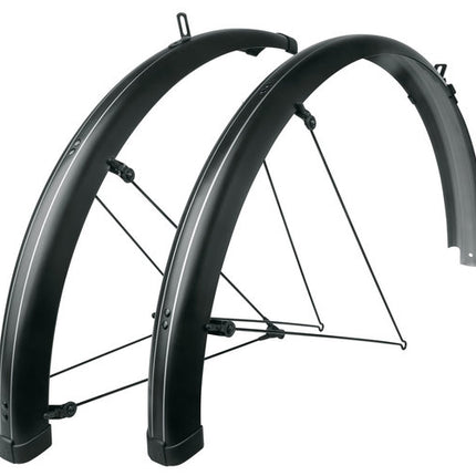Spatbordset 28" SKS Bluemels Stripes 65MM Zwart