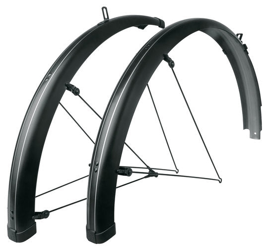 Spatbordset 28" SKS Bluemels Stripes 65MM Zwart