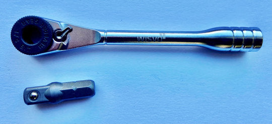 Wisvo Ratelsleutel 1-4 inch Bits M/VERLOOPDOP
