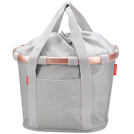 Fiets mandtas KLICKfix Bikebasket Twist Grijs