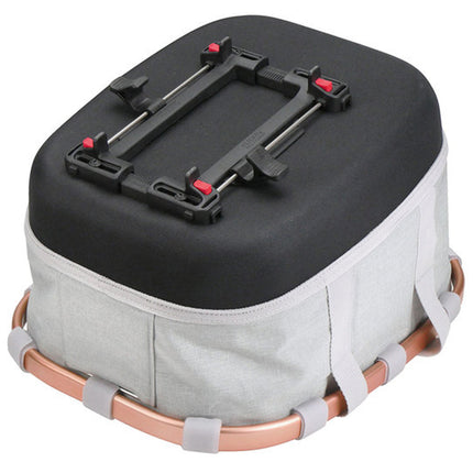 Fiets mandtas KLICKfix Bikebasket GT UK2 Twist Grijs