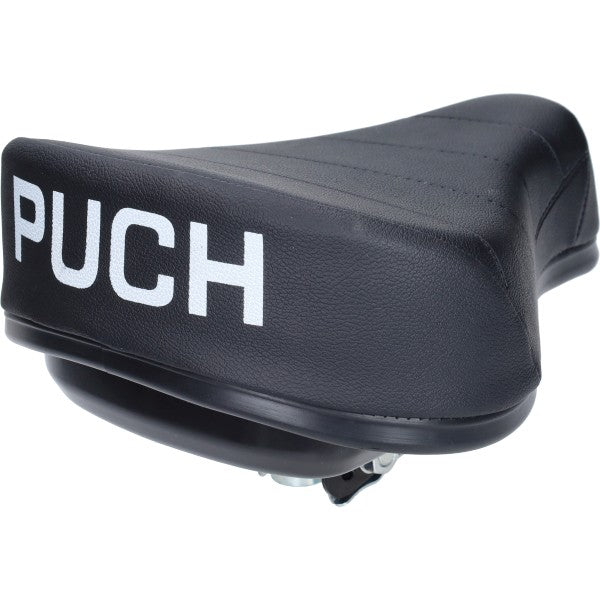 selle + boîte à outils avec logo noir maxi, puch maxi