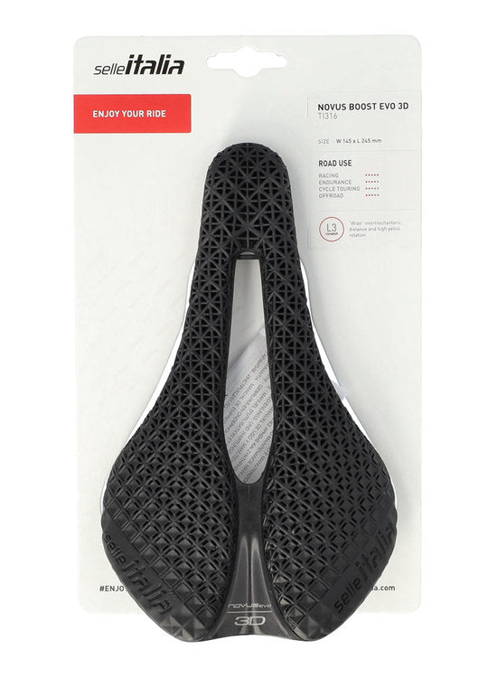 Zadel Selle Italia Novus Boost EVO Superflow 3D Zwart