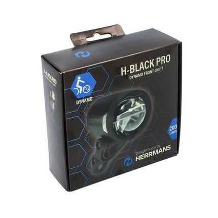 Fiets koplamp Herrmans H-Black Pro Herr Black Zwart