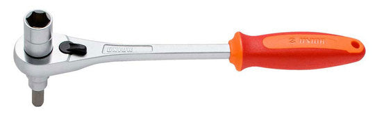 UNIOR Crankboutsleutel M/RATEL 14MM + Inbus 8 Rood Oranje