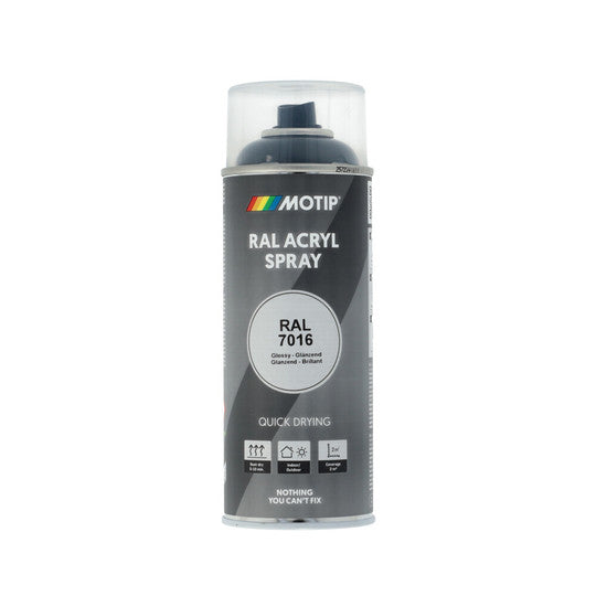 Spuitlak Motip 400ML RAL7016 Grijs