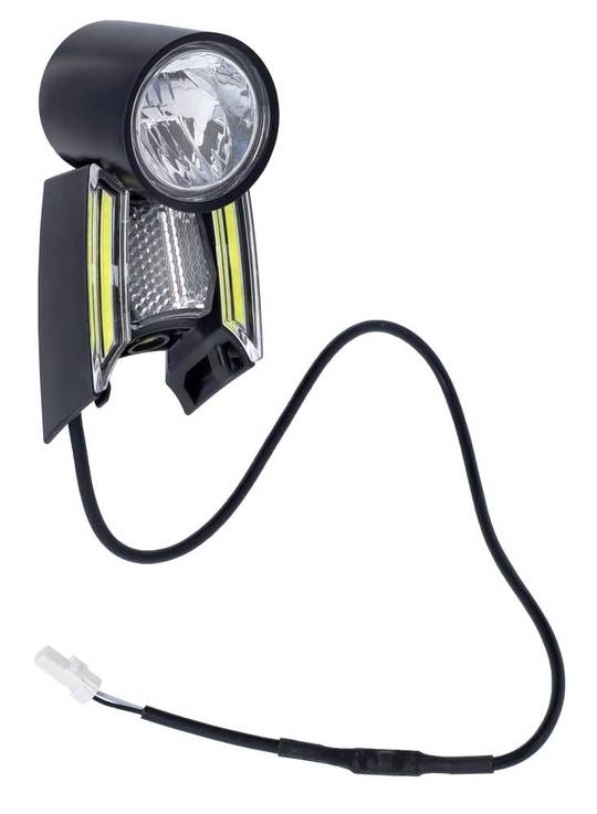 Fiets koplamp Spanninga Aerflow 2 Span M/GELEIDER Zwart