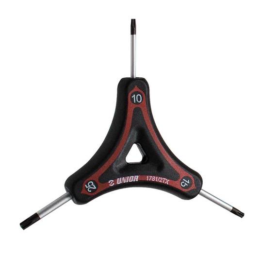 UNIOR Torxset Y 10-15-25MM Zwart Rood