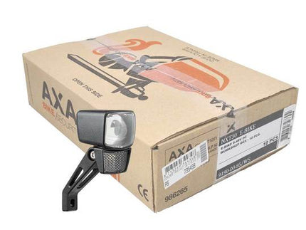 Fiets koplamp AXA NXT 30 E-Bike 6-48V 10 Zwart