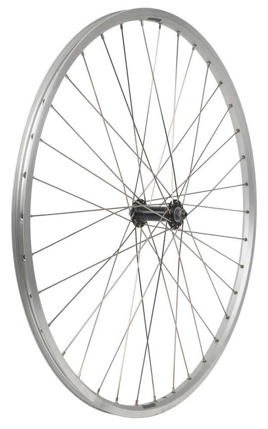 Voorwiel 28x13/8 Zac19 Uitv-24MM Zilver Zwart