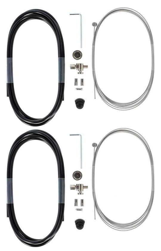 Kabel XLC REM Nexus NW V/A KPL 3.00 RVS set van 2 Zwart