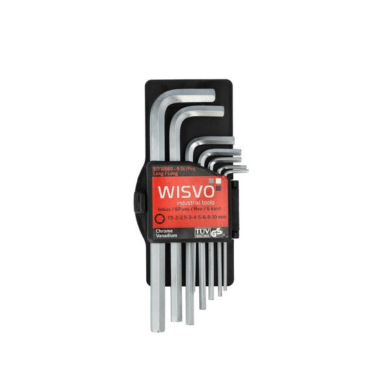 Wisvo Inbusset 1.5-10MM 9DLG Zilver