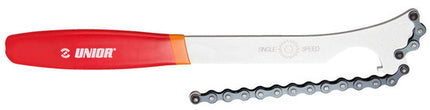 UNIOR Afnemer Freewheel M/KETTING 1-8 inch-OR Rood Oranje