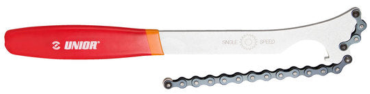 UNIOR Afnemer Freewheel M/KETTING 1-8 inch-OR Rood Oranje