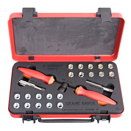 UNIOR Crank Saver SET PEDAALBUS-TAP-WRINGIJZER Rood