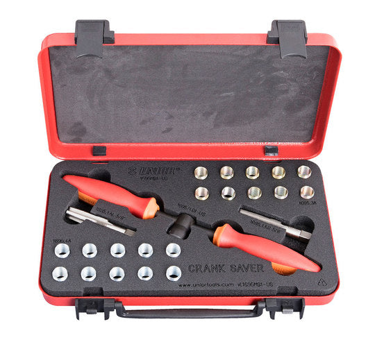UNIOR Crank Saver SET PEDAALBUS-TAP-WRINGIJZER Rood