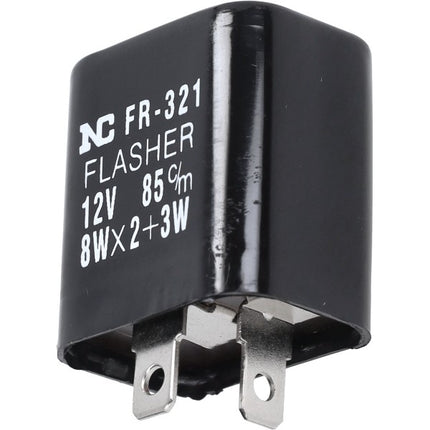 flasher relay 101 octane 12v 2-pin 8 watt x 2 + 3 w aprilia, derbi, gilera, honda, peugeot, piaggio, yamaha