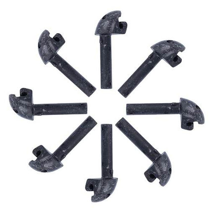 EF Bevestiging Clip PVC set van 8 Spatbord Zwart