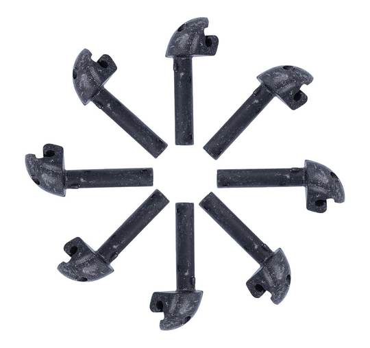 EF Bevestiging Clip PVC set van 8 Spatbord Zwart