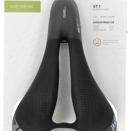 Zadel Selle Italia ST1 Superflow L3 Zwart