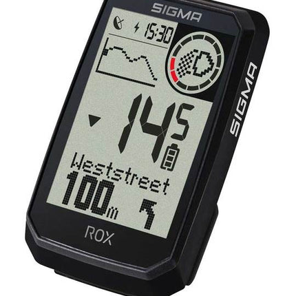 Fietscomputer Sigma Rox 4.0 Endurance GPS HR Zwart