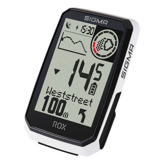 Fietscomputer Sigma Rox 4.0 Endurance GPS HR Wit
