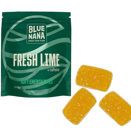Blue Nana Energy Bites Fresh Lime 10GR set van 15
