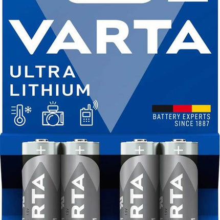 Batt VA Ultra Lithium AA KRT A 4 Grijs