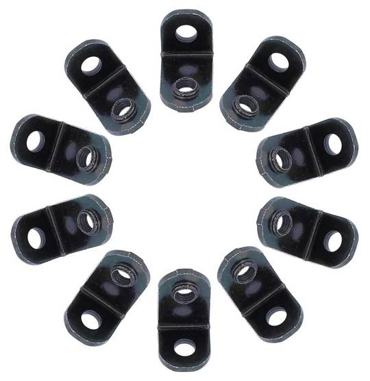 Beugel Eurofender set van 10 Spatbord Zwart