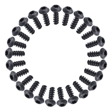 Bout M4X12 Torx Zelftapper set van 25 Zwart