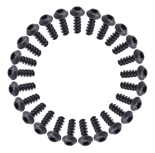 Bout M4X12 Torx Zelftapper set van 25 Zwart