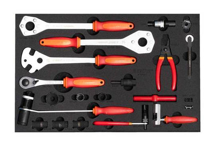 Gereedschap Inlay Unior Gereedschapwagen 1600SOS17 18DLG Rood Oranje