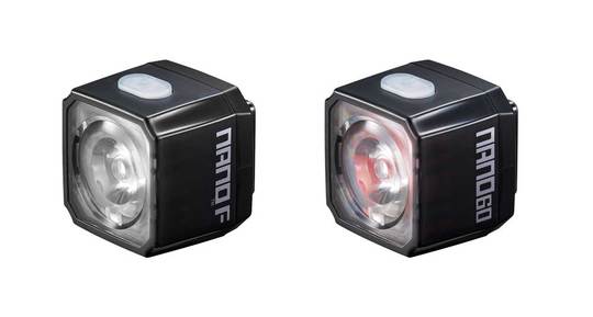 Lampset Cateye Nano F + Nano60 F/NANO60 LD830F/R Zwart