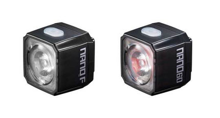 Fiets lampenset Cateye Nano F + Nano60 F/NANO60 LD830F/R Zwart