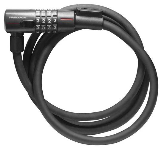Kabelslot Trelock KS312 Trel Kabel Code 85x12 Zwart