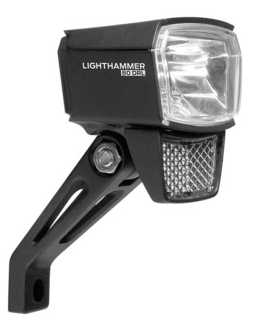 Fiets koplamp Trelock LS835-T Lighthammer 80 Trel LS835T Zwart