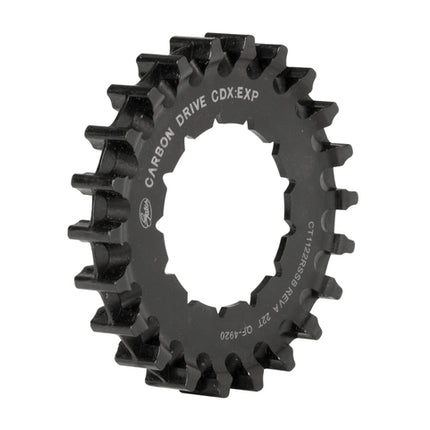 Achtertandwiel Gates Carbon Drive CDX Rohloff 22 Spline Zwart