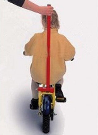 Fietsbalans trainer / duwstang - rood