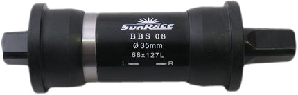 Bottom bracket Sunrace 127mm/ø38 cups - cotterless - Black