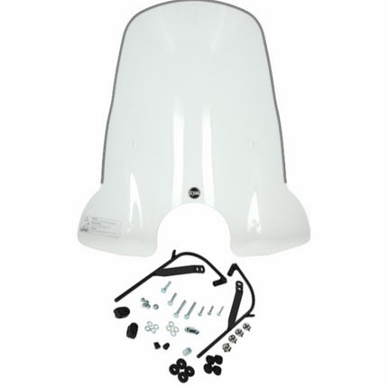 pare-brise Sym original avec kit de fixation haut transparent fiddle 2 sy530-ala-00l