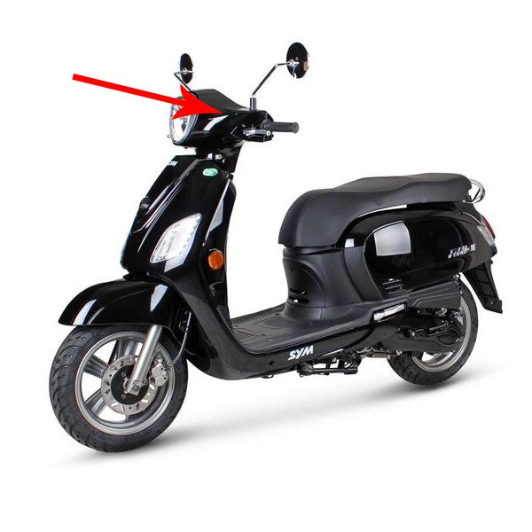 stuurkap Sym origineel zwart fiddle 3 53205-xfa-000-kg