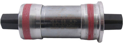 Vierkante trapas 123mm Edge BSA 68mm met aluminium cups - Zilver