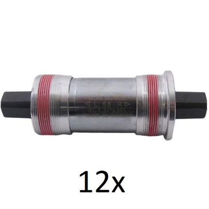 Vierkante trapas 115mm Edge BSA 68mm met aluminium cups (12 stuks)
