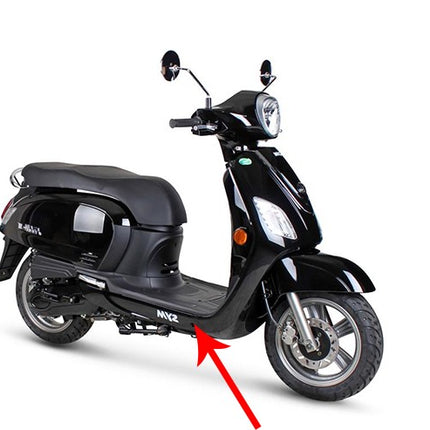onderspoiler Sym origineel rechts zwart fiddle 3 83520-xfa-000-kg=op=op