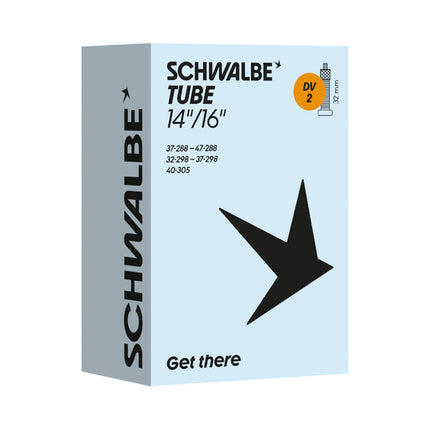 Binnenband 14" Schwalbe DV2 14x11/4-13/8 32 Zwart