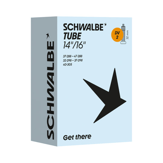 Binnenband 14" Schwalbe DV2 14x11/4-13/8 32 Zwart