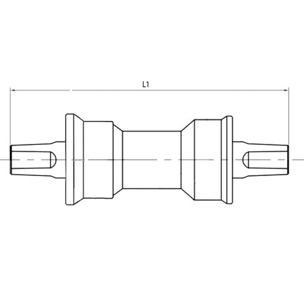 Reparatie trapas M-Wave "Carousel" 127/68mm - Zilver - afbeelding 2